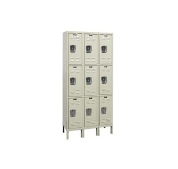 12x18x24” Opening 3-Tier Galvanite Corrosion-Resistant Locker - 3 Lockers Wide