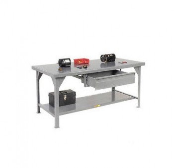 10,000-Lb. Capacity Workbench - 60x36” Top - With 26x20x6” Drawer - Fixed
