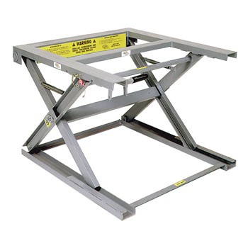 Adjustable Pallet Stand with Two Phenolic Casters, 40.5” Top Height