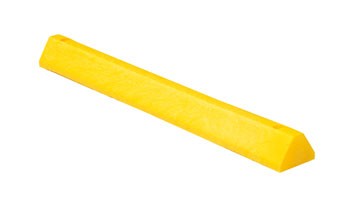 48” Car Stop Recycled Plastic, Yellow