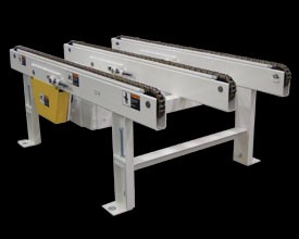 50’ Chain Driven Live Roller Conveyor- 48” Effective Width