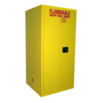 65 Gal. Flammable Drum Cabinet, Vertical, Self-Latch Sliding Door