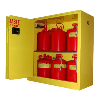30 Gal. Flammable Storage Cabinet, Self-Latch Sliding Door