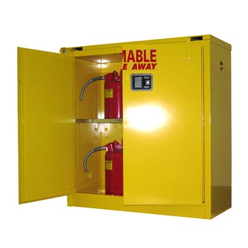 30 Gal. Flammable Storage Cabinet, Self-Latch Safe-T-Door