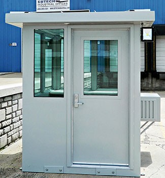 4’ x 8’ Pre-Assembled Security Building - Intregral Roof - 4 Wall