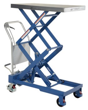 35.5” x 20” Double Hydraulic Cart- 800 lb. Capacity
