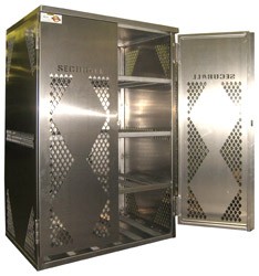 12 LP Cylinder Storage Cabinet, Horizontal Storage
