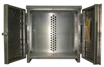 2 LP Cylinder Steel Storage Cabinet, Vertical Storage