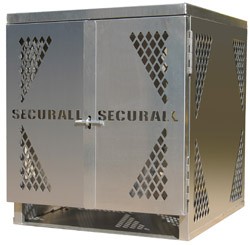 4 LP Cylinder Steel Storage Cabinet, Horizontal Storage