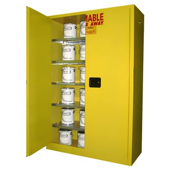 60 Gal. Paint & Ink Storage Cabinet, Self-Latch Safe-T-Door