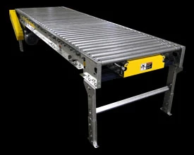 50’ Motorized Roller Conveyor: Transportation Style- 24” Between Frame