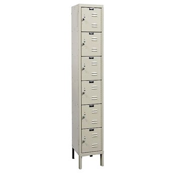 12"W x 18"D x 78"H 6-Tier Box Locker-1-Wide, KD