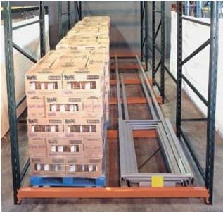144” x 96” New Pushback Rack System- 18 Pallet Positions