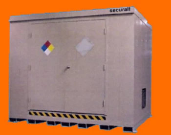 Hazmat Locker/Building (38) 55-Gal Drums- 2 Hour Fire Rating
