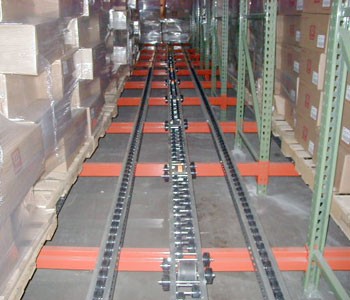 96” x 54” Reconditioned Pallet Flow System- 6 Pallet Positions