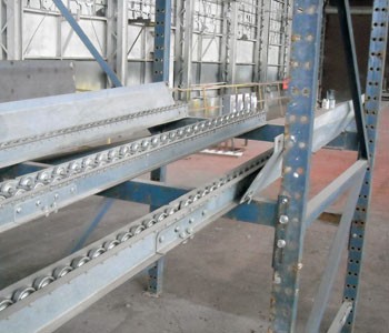 240” x 54” Used Pallet Flow System- 20 Pallet Positions