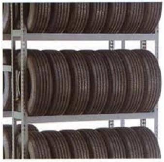 60” x 12” x 60” Tire Rack Single Entry Starter - 2 Tiers
