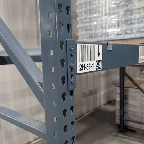 Teardrop pallet rack connection Teardrop pallet rack connection
